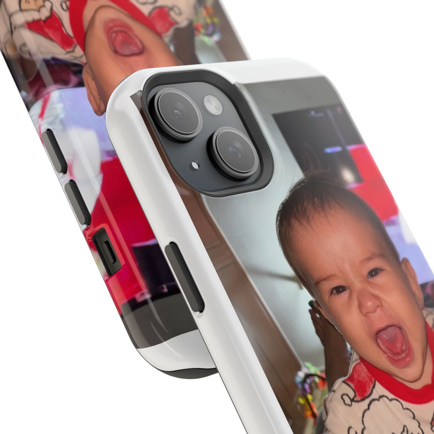Personalized Magnetic iPhone Case - Custom Photo, Durable, Impact-Resistant, Fun Gift for Kids, Holidays, Family Memories
