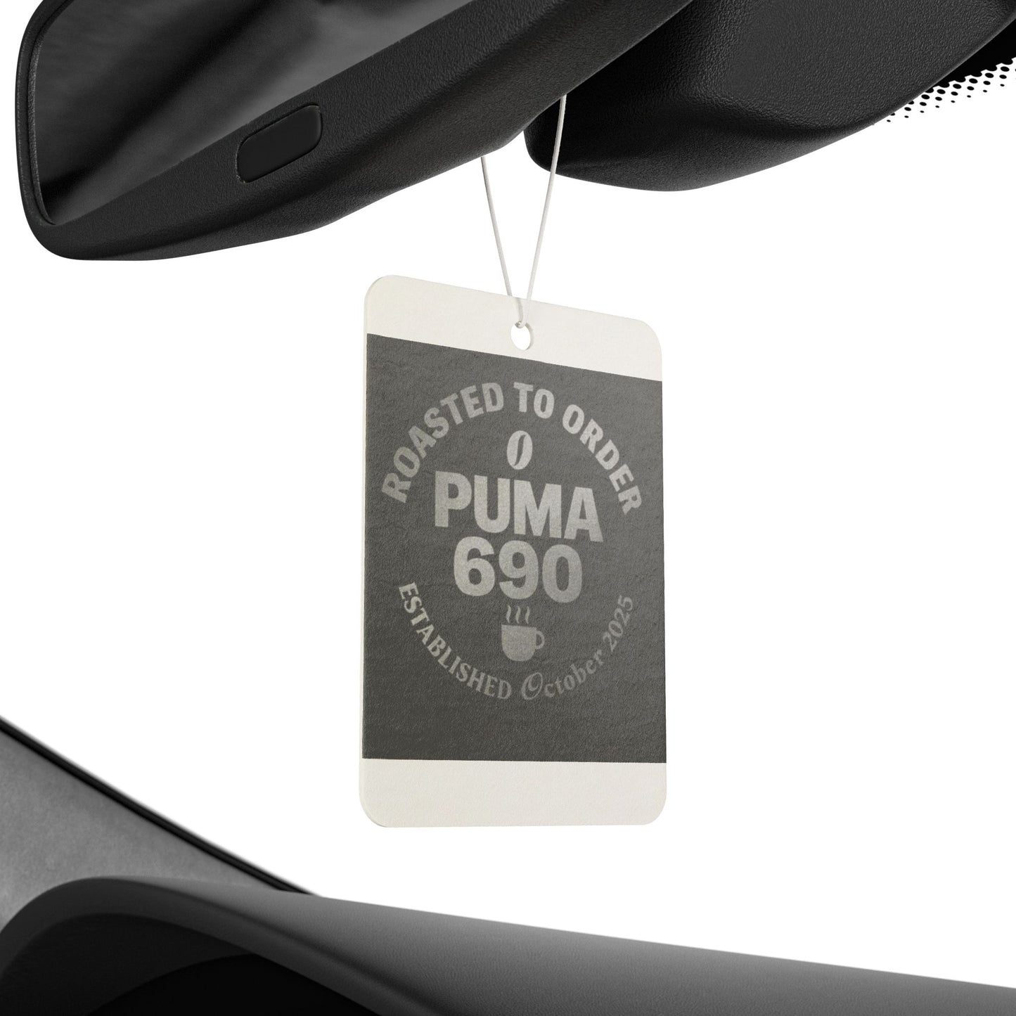 Puma 690 Car Air Freshener | Roasted to Order, Aromatic Car Accessory, Gift for Coffee Lovers, Unique Car Decor, Fresh Scent