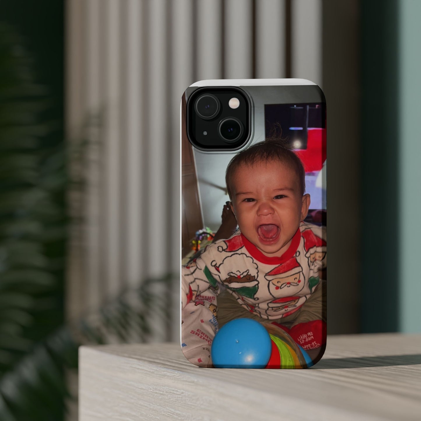 Personalized Magnetic iPhone Case - Custom Photo, Durable, Impact-Resistant, Fun Gift for Kids, Holidays, Family Memories