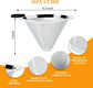 Coffee Dripper Slow Drip Paperless Coffee Filter, Double Mesh Stainless Steel