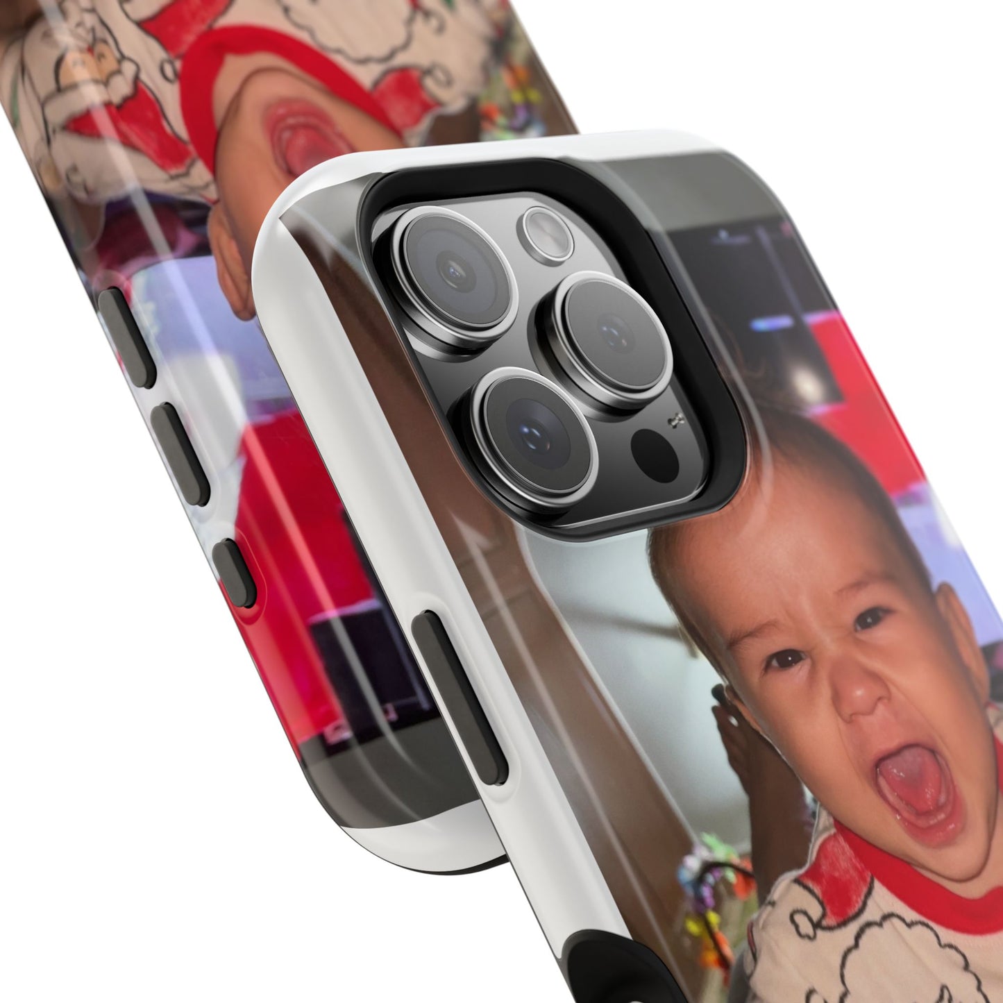 Personalized Magnetic iPhone Case - Custom Photo, Durable, Impact-Resistant, Fun Gift for Kids, Holidays, Family Memories