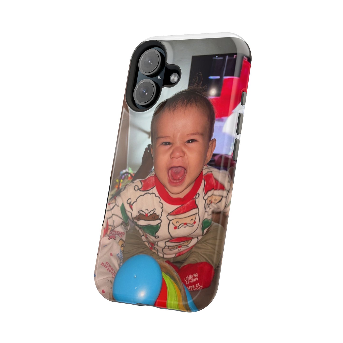 Personalized Magnetic iPhone Case - Custom Photo, Durable, Impact-Resistant, Fun Gift for Kids, Holidays, Family Memories