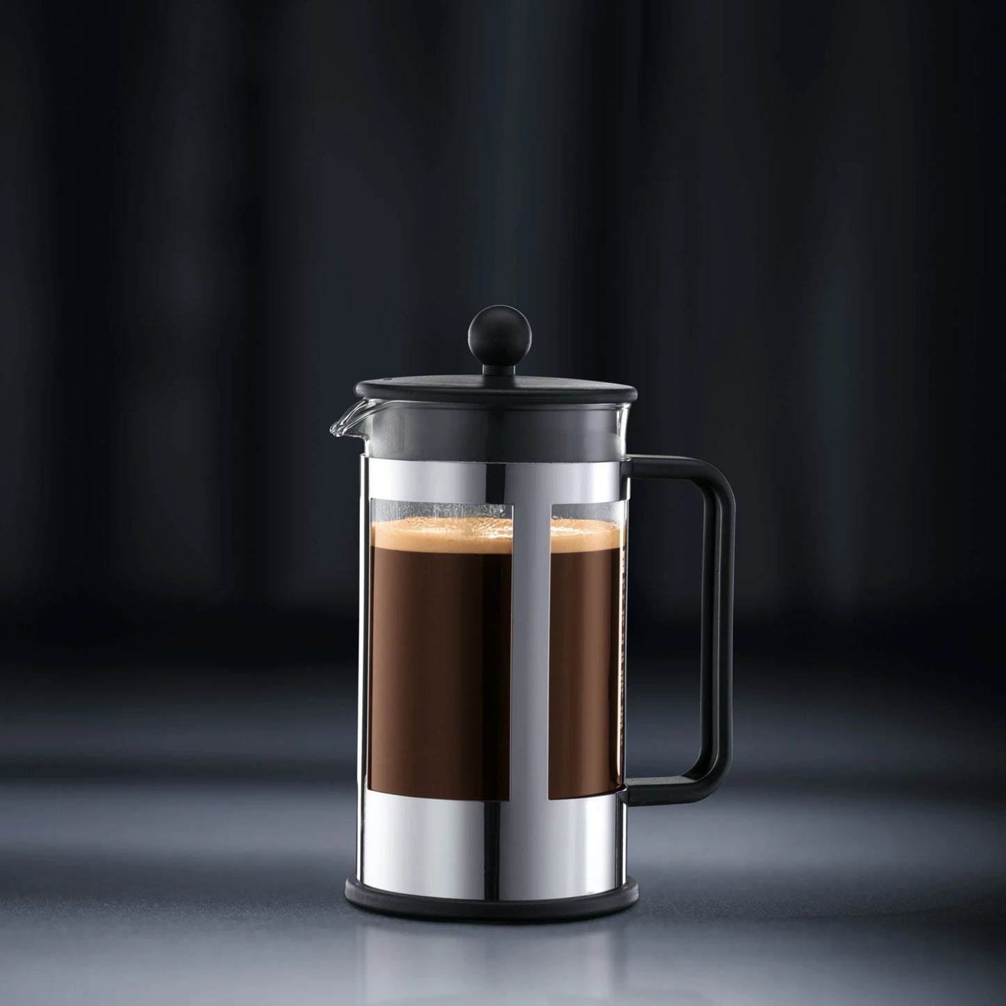 17 Oz Kenya French Press Coffeemaker, Stainless Steel, New