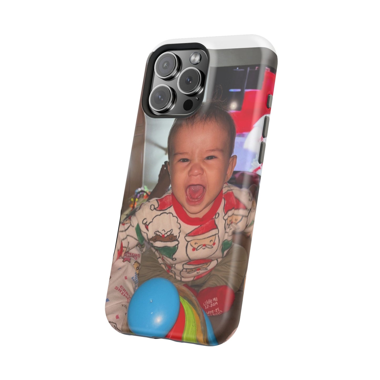 Personalized Magnetic iPhone Case - Custom Photo, Durable, Impact-Resistant, Fun Gift for Kids, Holidays, Family Memories