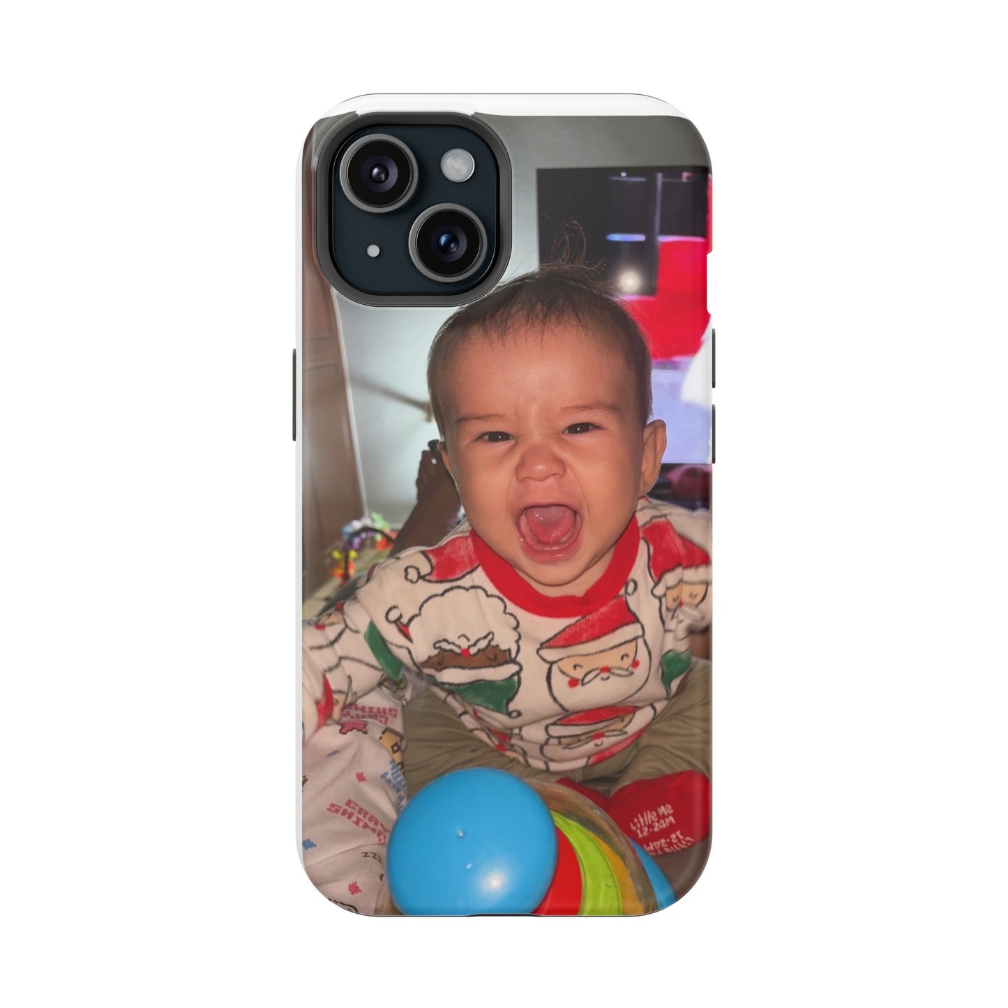 Personalized Magnetic iPhone Case - Custom Photo, Durable, Impact-Resistant, Fun Gift for Kids, Holidays, Family Memories