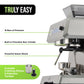 All-In-One Espresso Maker with Grinder & Steam Wand - Premium Espresso Machine with Built-In Coffee Grinder - 15 Bar Pressure Pump - Adjustable Steam Controls & Cup Warmer
