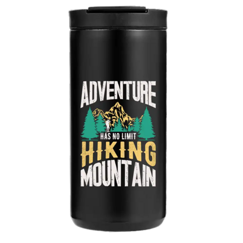 Adventure Has No Limit Hiking Mountain 14oz Insulated Coffee Tumbler