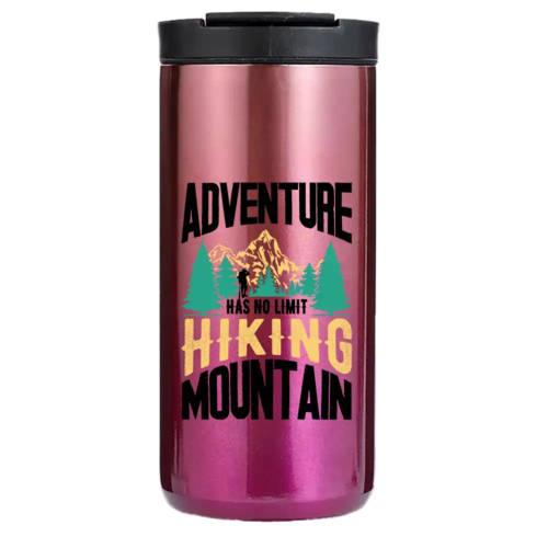 Adventure Has No Limit Hiking Mountain 14oz Insulated Coffee Tumbler