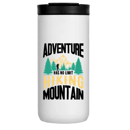 Adventure Has No Limit Hiking Mountain 14oz Insulated Coffee Tumbler