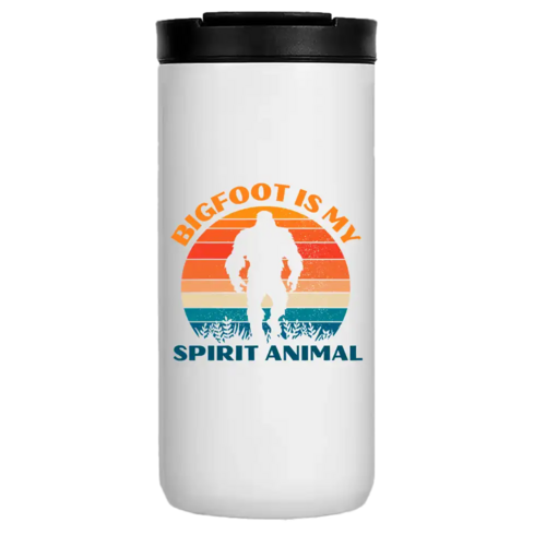 Bigfoot Is My Spirit Animal 14oz Insulated Coffee Tumbler