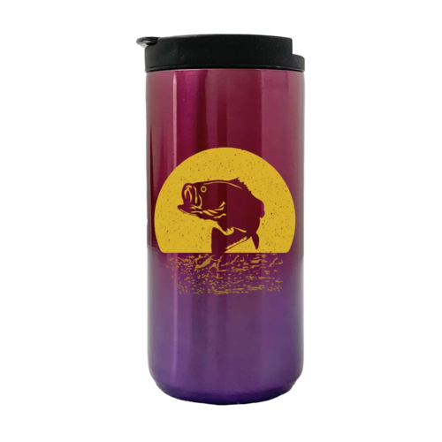 Bass Fishing 14oz Insulated Coffee Tumbler