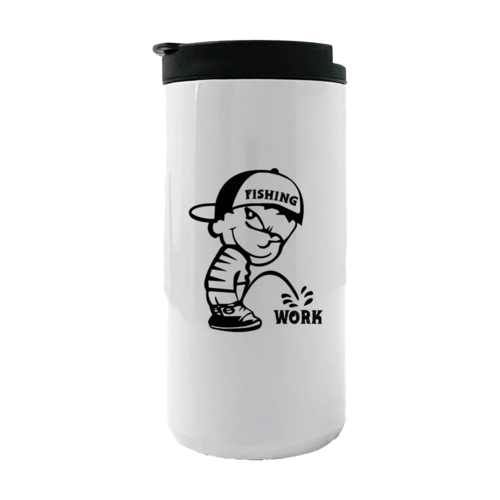 Fishing And Work 14oz Insulated Coffee Tumbler