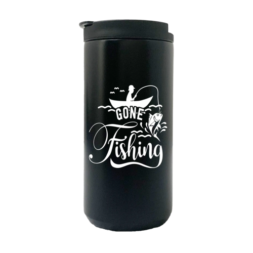 Gone Fishing 14oz Insulated Coffee Tumbler