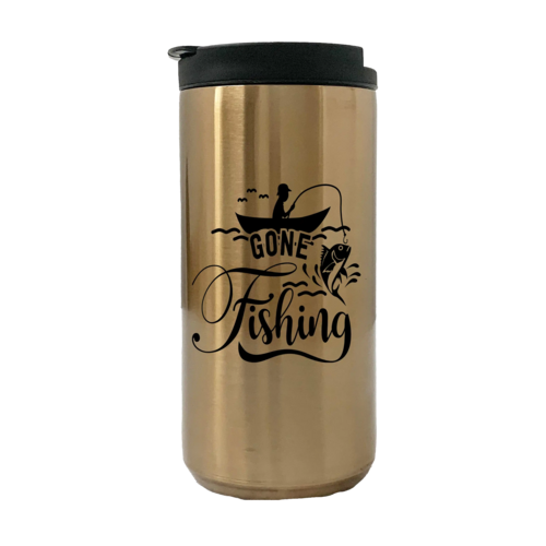 Gone Fishing 14oz Insulated Coffee Tumbler