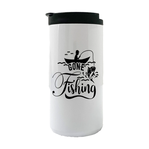 Gone Fishing 14oz Insulated Coffee Tumbler