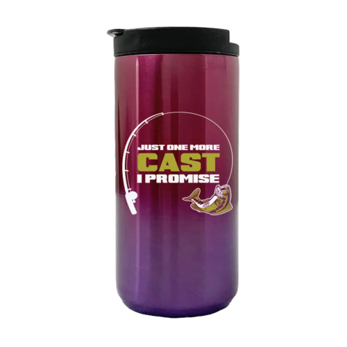 Just One More Cast, I promise 14oz Insulated Coffee Tumbler