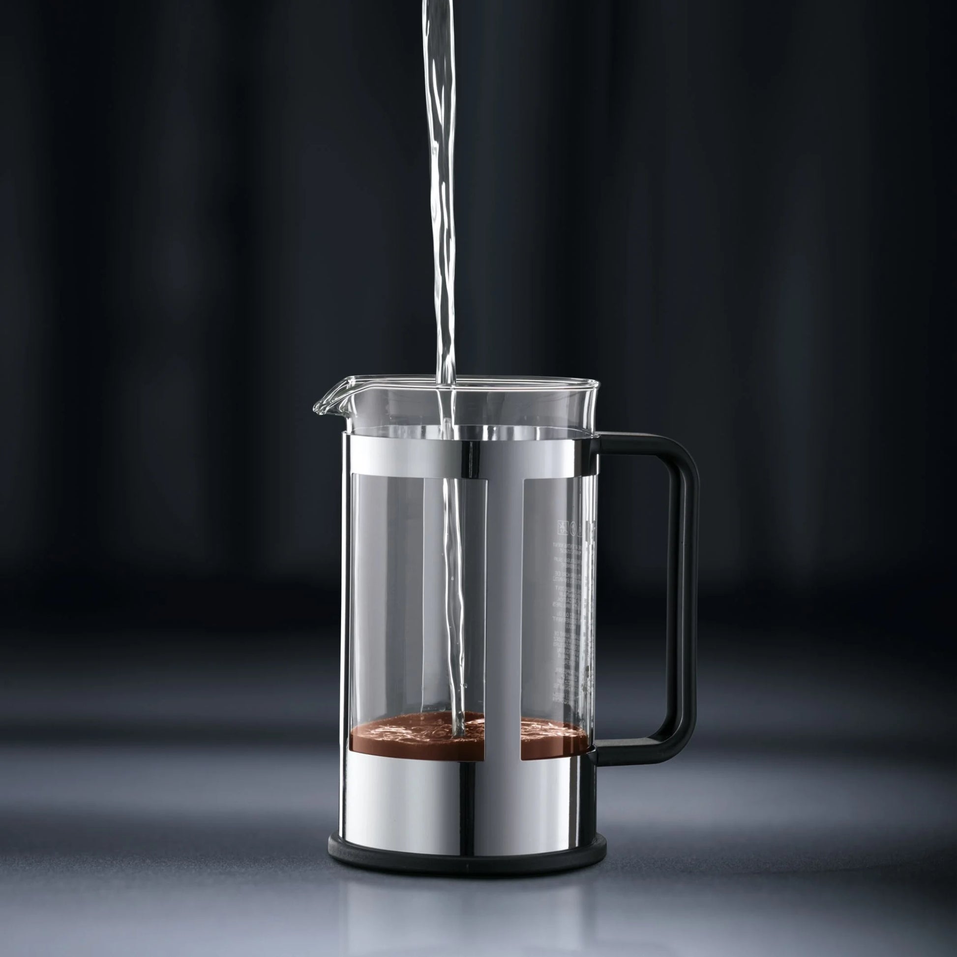 17 Oz Kenya French Press Coffeemaker, Stainless Steel, New