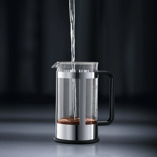 17 Oz Kenya French Press Coffeemaker, Stainless Steel, New