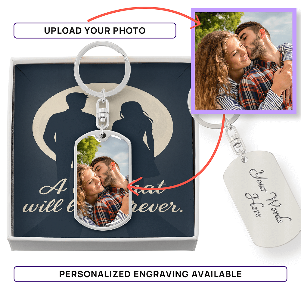 Endless Bond Dog Tag Key Chain