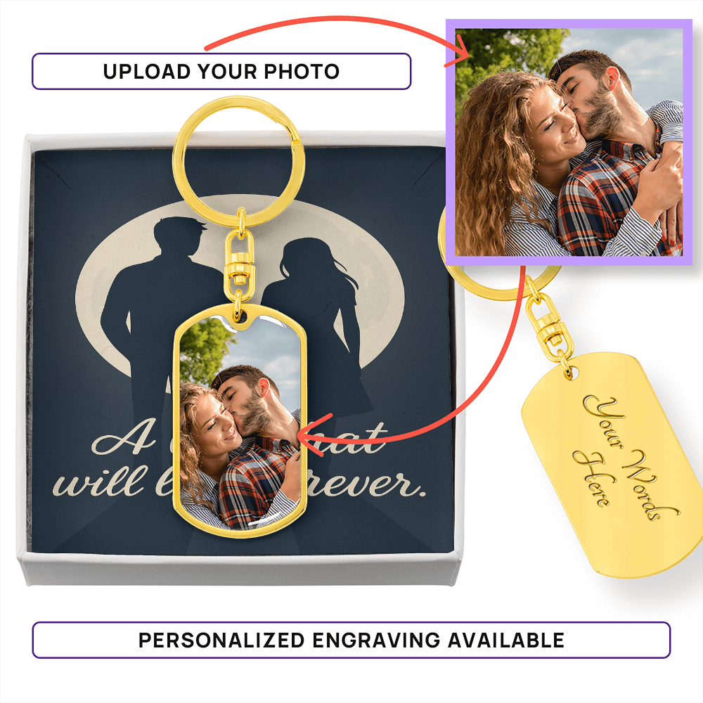 Endless Bond Dog Tag Key Chain