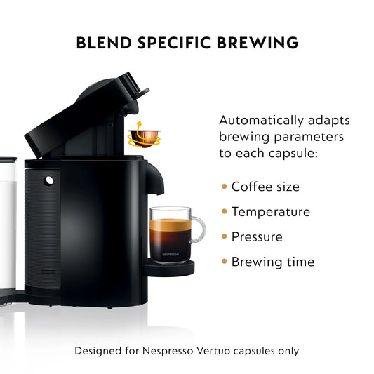 Vertuo plus Coffee and Espresso Maker by , Black