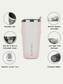 DRINCO 20oz Insulated Tumbler Beer Mug-Bottle Opener THOR-(Pale Pink)