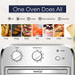 Silver Air Fryer Oven 4 Slice Toaster Airfryer Countertop Oven