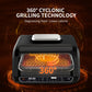 Geek Chef Airocook Smart Electric Grill Air Fryer Stainless Steel