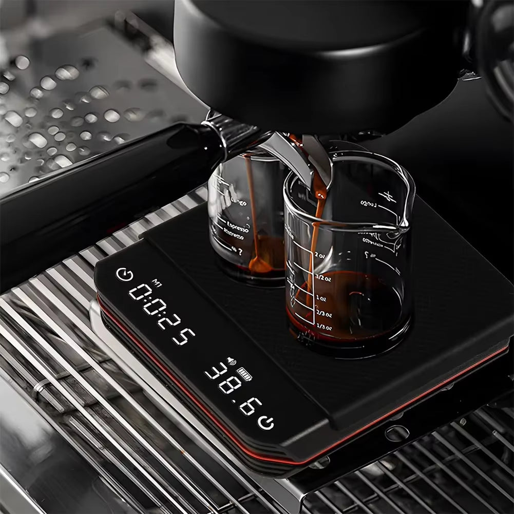 Mini Coffee Scale with Timer LED Display Mini Pour over Drip Espresso Scale Smart Coffee Scale for Espresso and Pour over Coffee