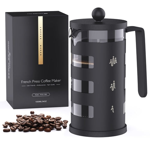 RAINBEAN French Press Coffee Maker Easy Cleaning Cafeteria, Heat