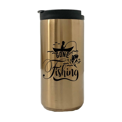 Gone Fishing 14oz Insulated Coffee Tumbler
