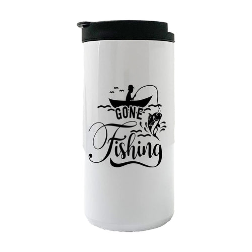 Gone Fishing 14oz Insulated Coffee Tumbler