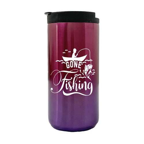 Gone Fishing 14oz Insulated Coffee Tumbler